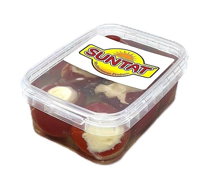 SUNTAT MEZZE POIVRONS ROUGE FOURRES AU FROMAGE FRAIS 8X230GR