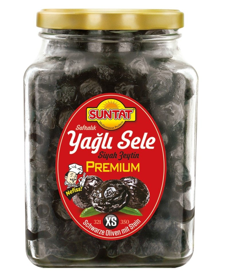 SUNTAT OLIVES BOCAL NOIRES SELE (321-350) 6X1600CC