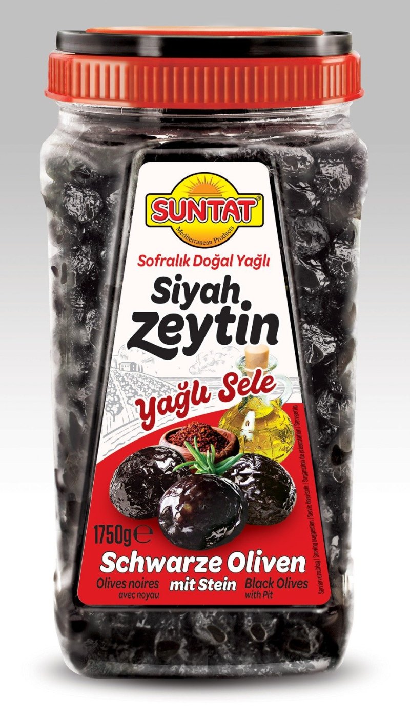 SUNTAT OLIVES NOIRES YAGLI SELE (291-320) 6X1,75KG PET ROUGE
