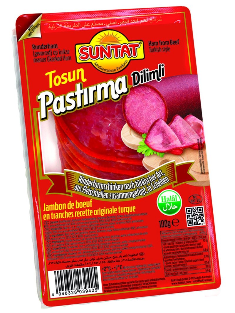 SUNTAT PASTIRMA DILIM TOSUN 12X100GR
