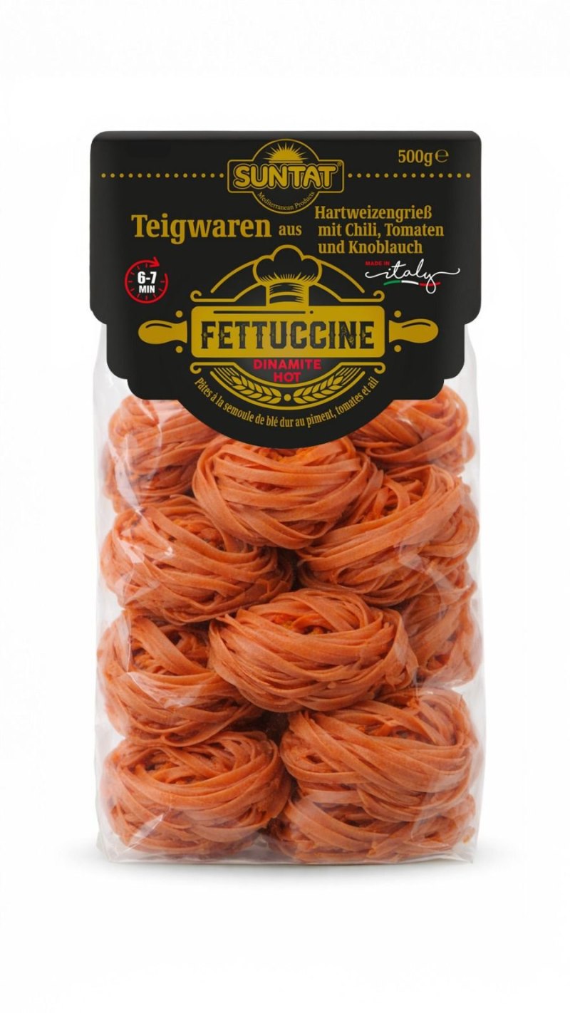 SUNTAT PATES FETTUCCINE DINAMITE HOT 12X500GR