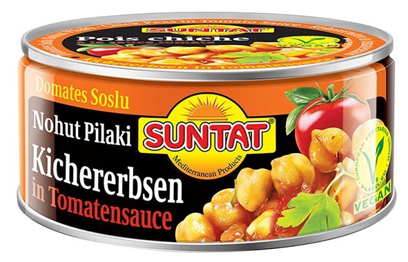 SUNTAT POIS-CHICHE A LA SAUCE TOMATE 12X280GR