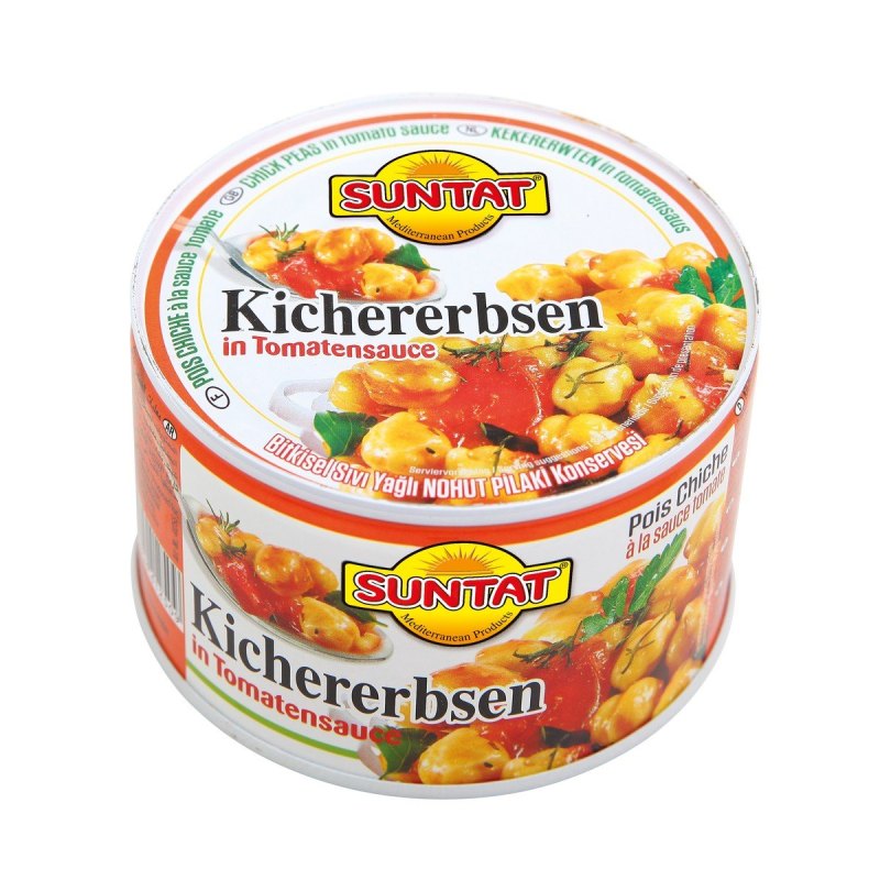 SUNTAT POIS-CHICHE A LA SAUCE TOMATE 12X400GR