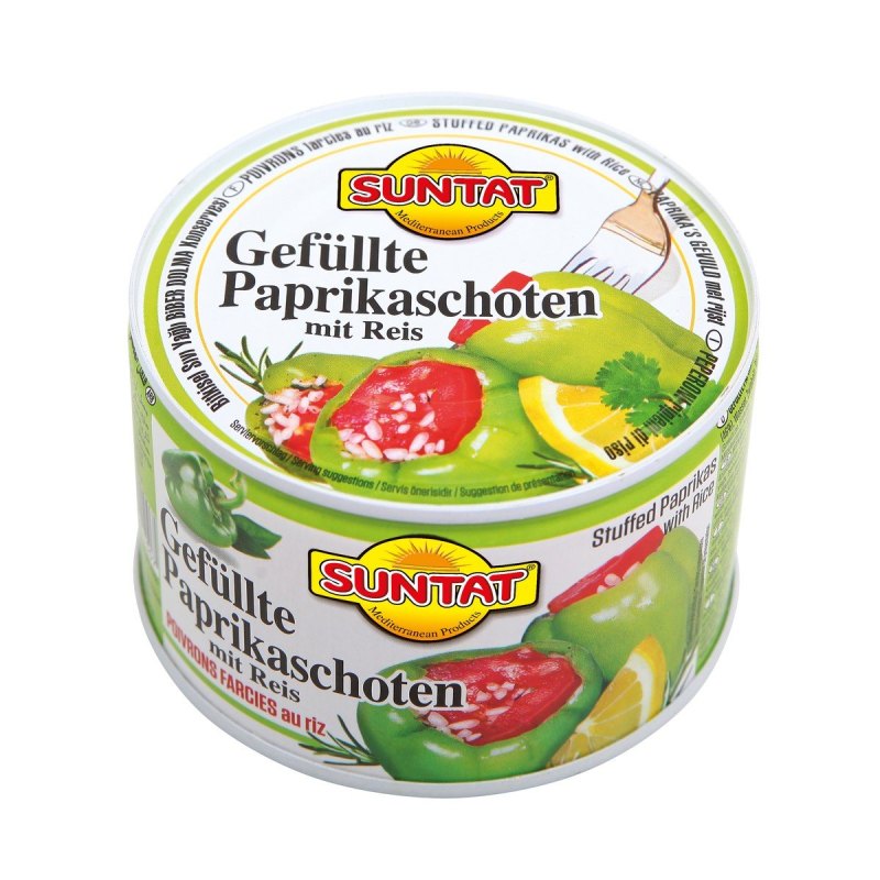 SUNTAT POIVRONS FARCIS AUX RIZ 12X1/2 350GR
