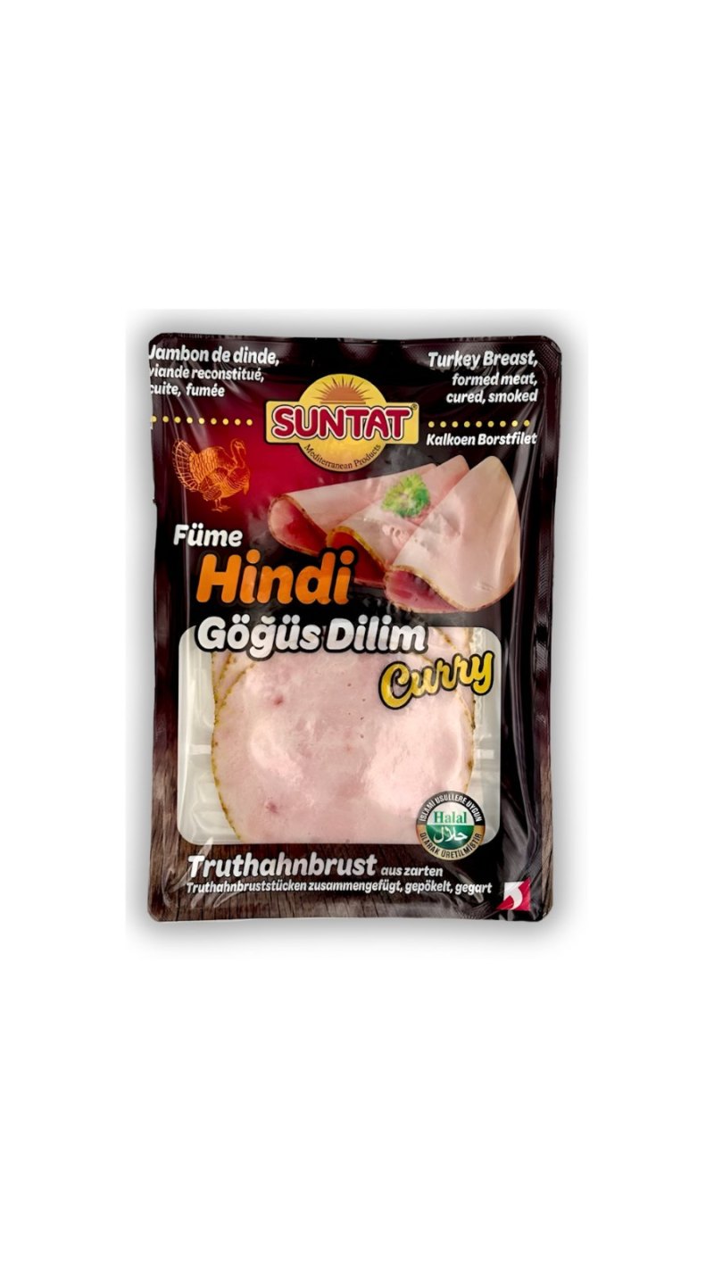 SUNTAT SALAMI BLANC DE DINDE CURRY TRANCHES 12X100GR