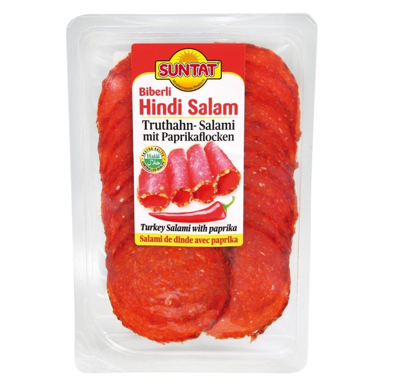SUNTAT SALAMI DE DINDE AU PAPRIKA TRANCHES 10X80GR