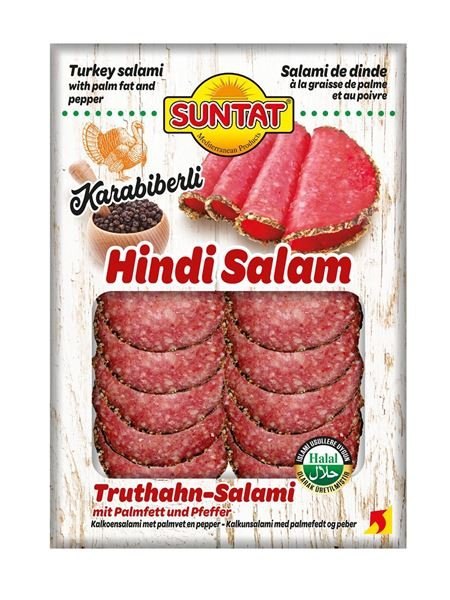 SUNTAT SALAMI DE DINDE AU POIVRE TRANCHES 10X80GR