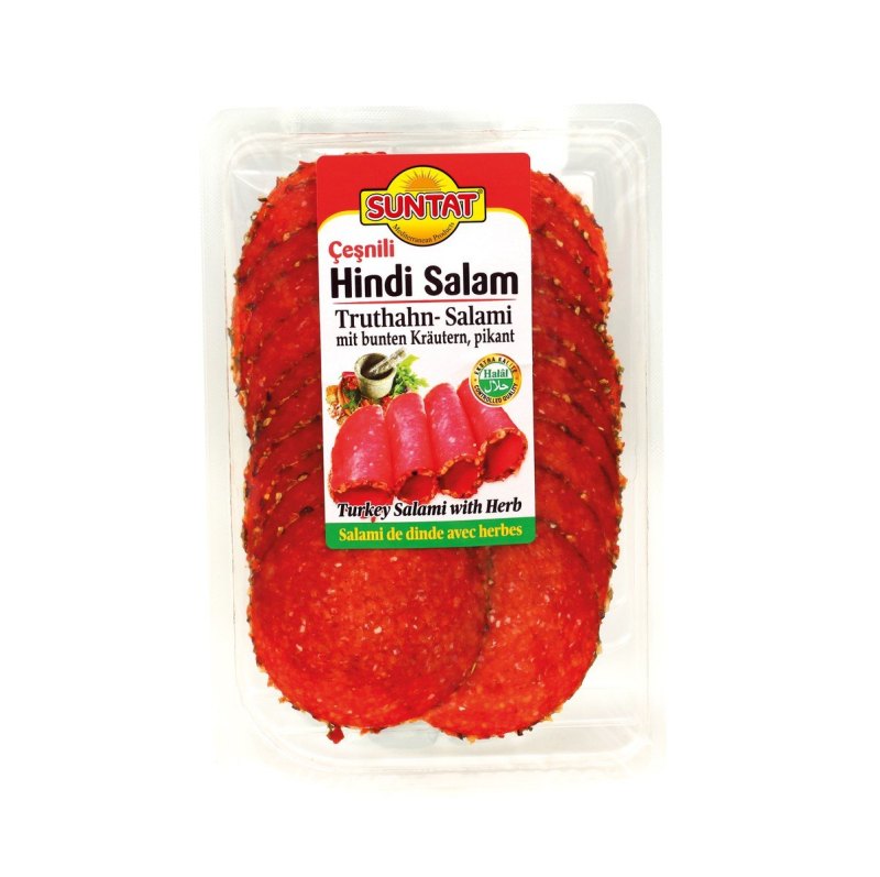 SUNTAT SALAMI DE DINDE AUX EPICES TRANCHES 10X80GR