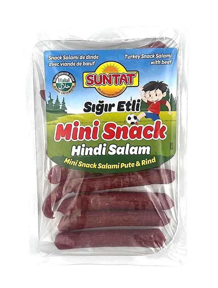 SUNTAT SNACK MINI SALAMI AU BOEUF ET DINDE 15X150GR