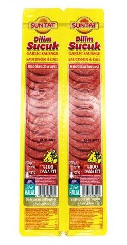 SUNTAT SUCUK SAUCISSON A L'AIL TRANCHES 16X400GR