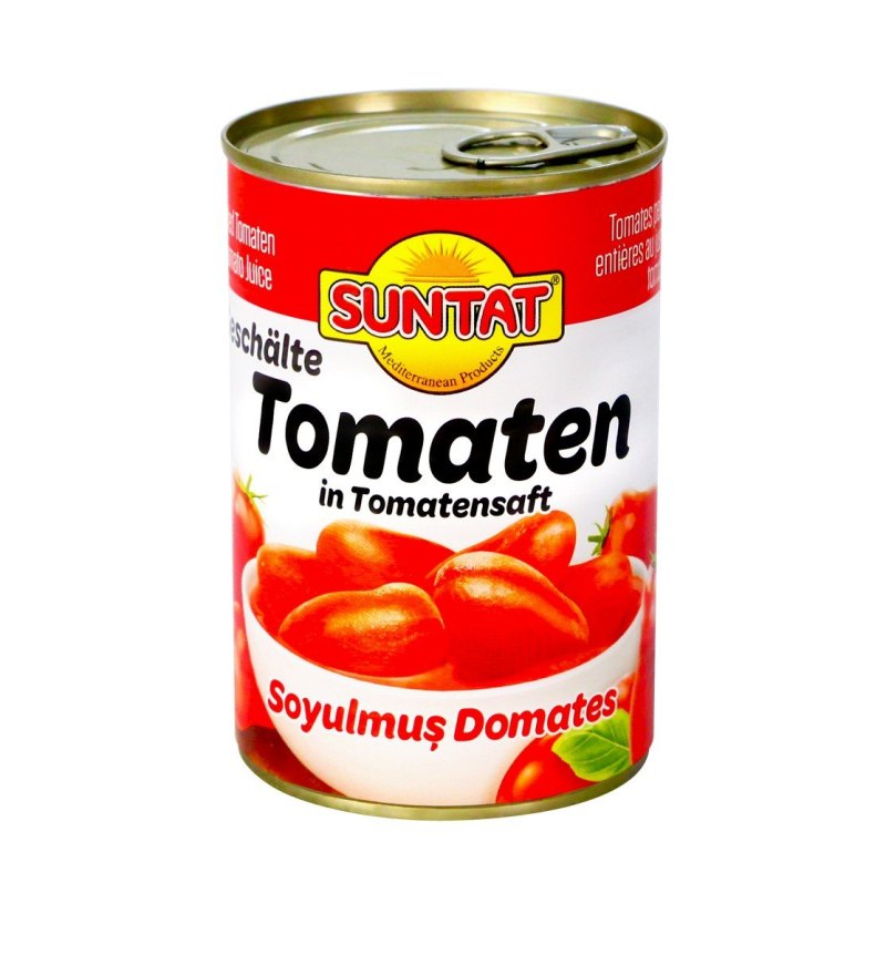 SUNTAT TOMATES PELEES BOITE 12X425ML
