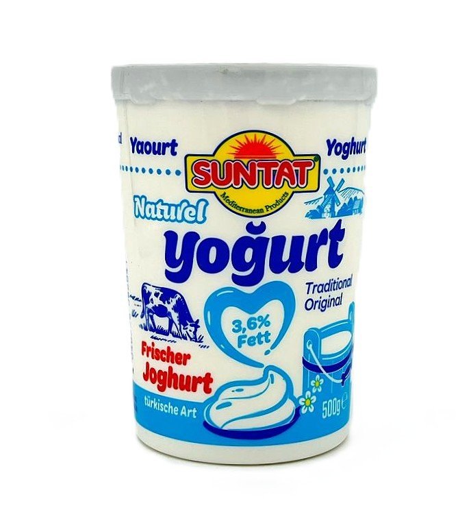 SUNTAT YOGHURT NATURE 3,6% 12X500GR