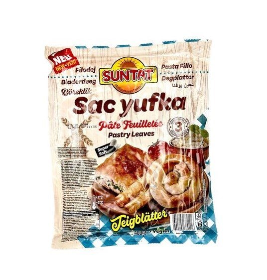 SUNTAT YUFKA PATES FEUILLETEES CARREES VEGAN 16X400GR