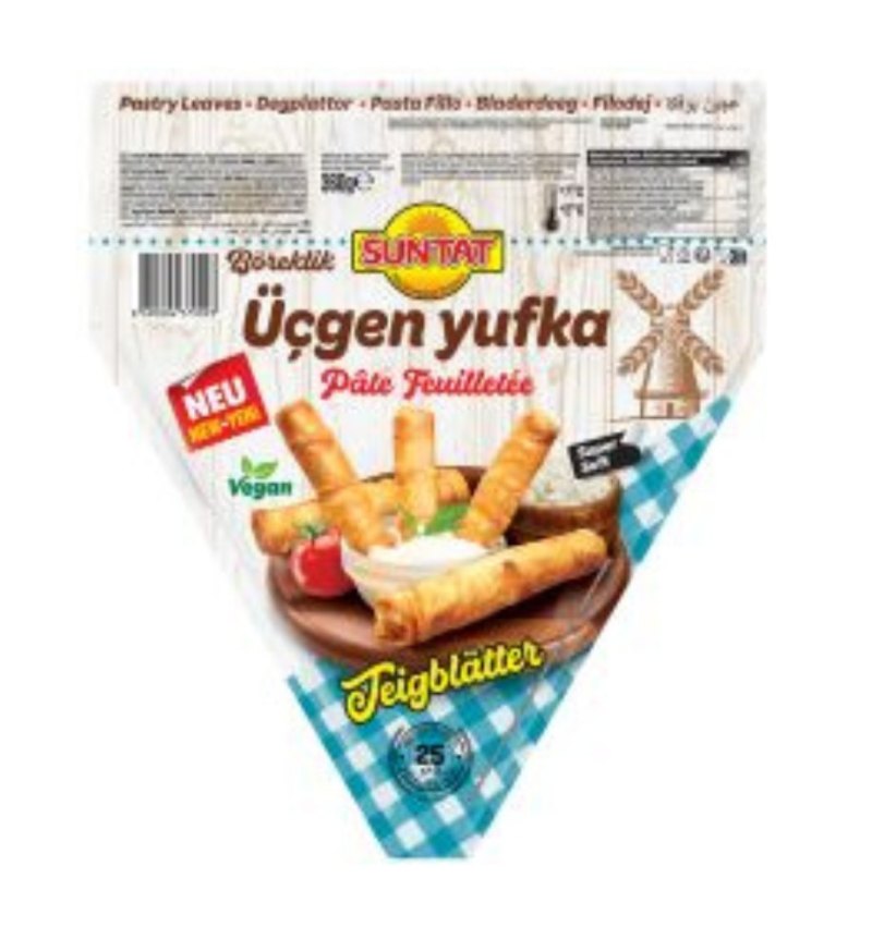 SUNTAT YUFKA PATES FEUILLETEES TRIANGLE VEGAN 16X360GR