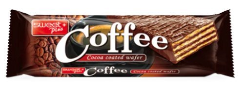 SWEET PLUS GAUFRETTE ENROBEE DE CACAO AU CAFE 24X35GR