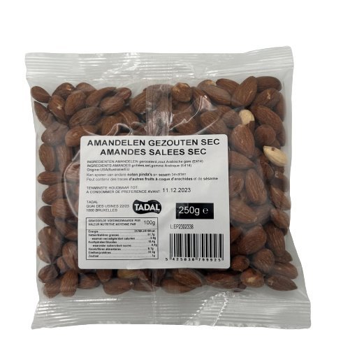 TADAL AMANDES SALEES SEC 16X250GR