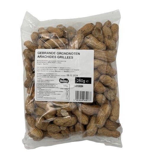 TADAL ARACHIDES GRILLEES AVEC COQUE 12X250GR