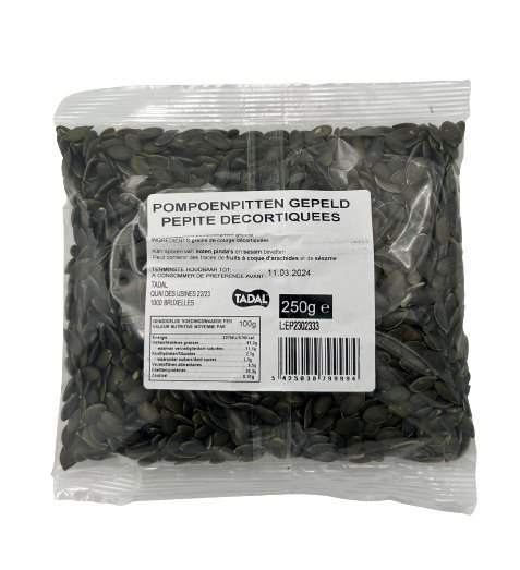 TADAL PEPITES DE COURGE DECORIQUEES 16X250GR