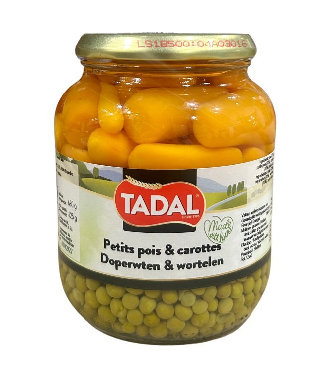 TADAL PETITS POIS & CAROTTES BOCAL 12X720ML