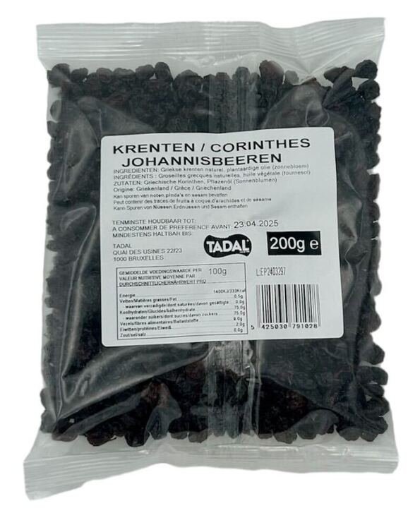 TADAL RAISINS DE CORINTHES 24X200GR