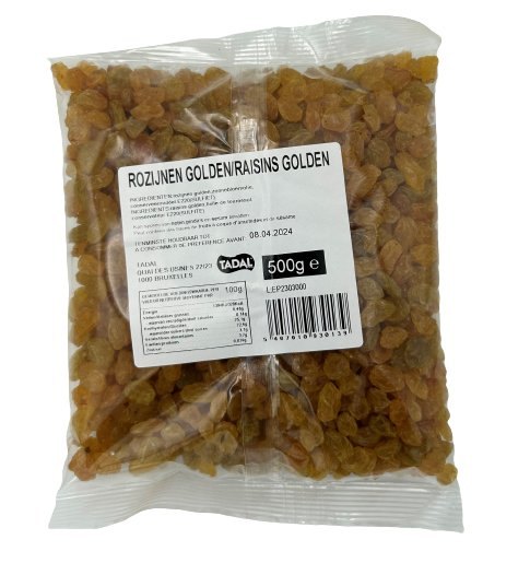 TADAL RAISINS GOLDEN 10X500GR