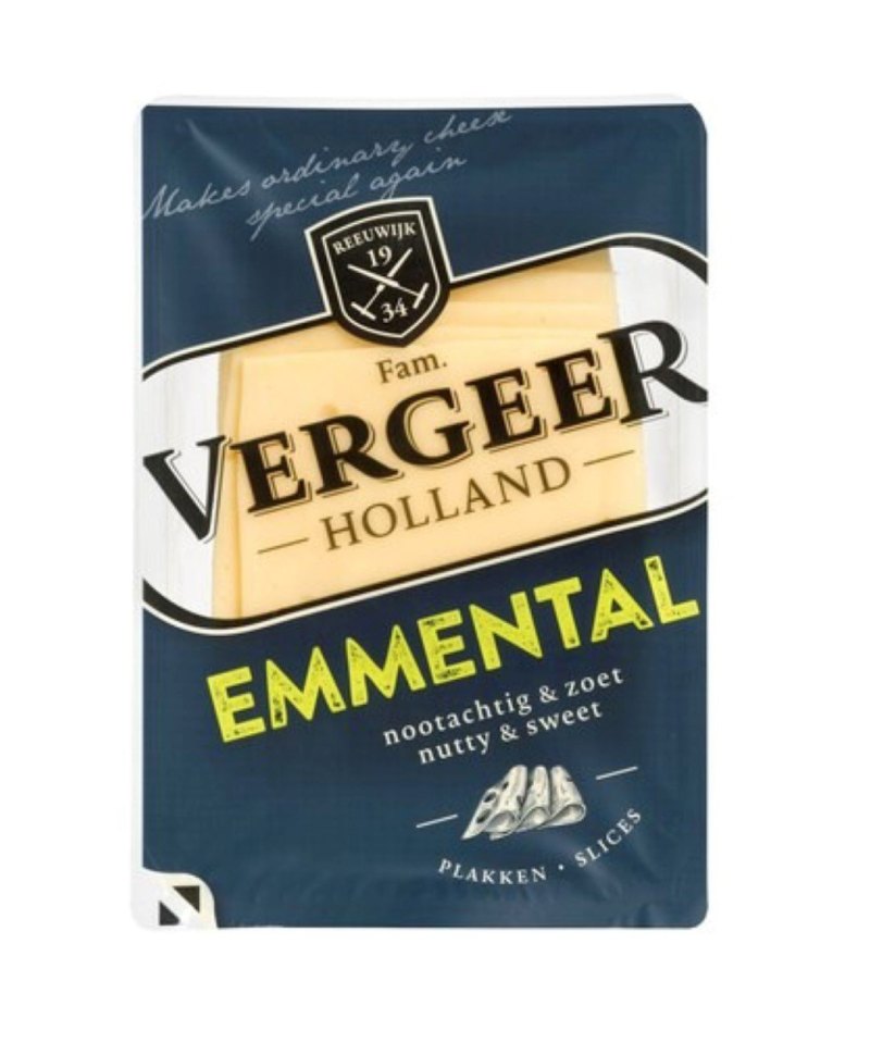 VERGEER GOUDA EMMENTAL FROMAGE EN TRANCHES 12X175GR
