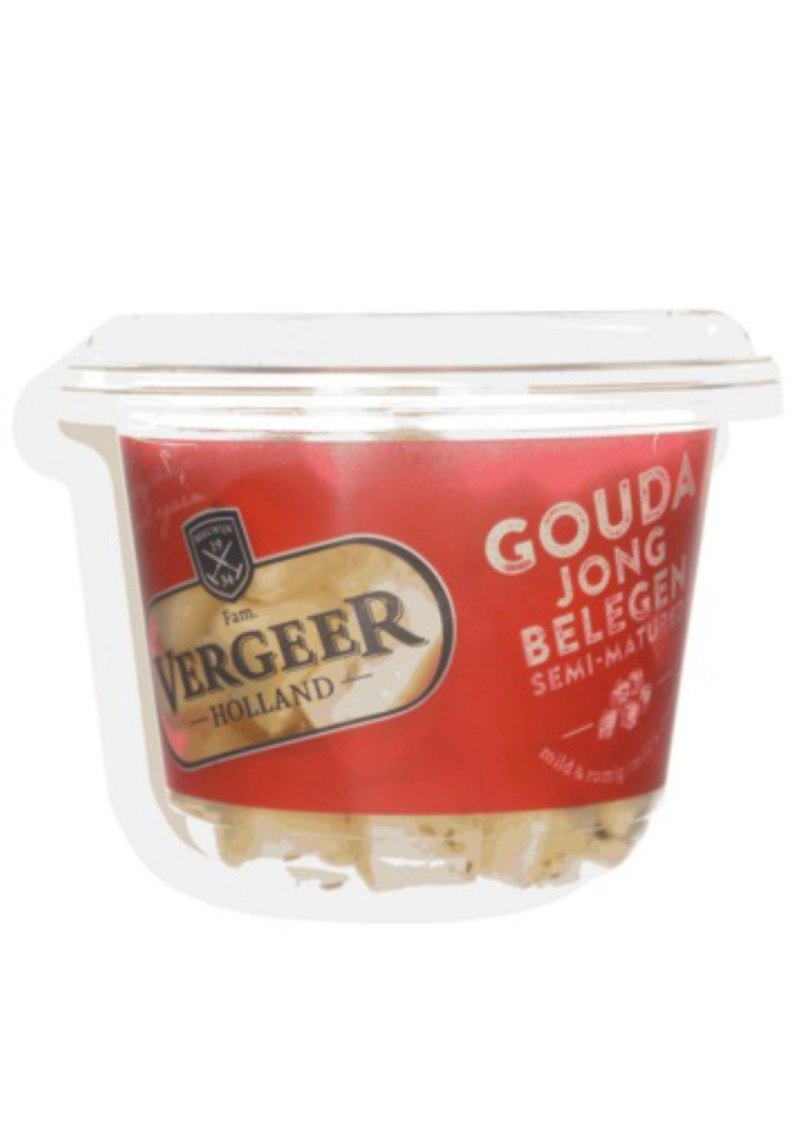 VERGEER GOUDA FROMAGE EN CUBES BARQUETTE 8X165GR