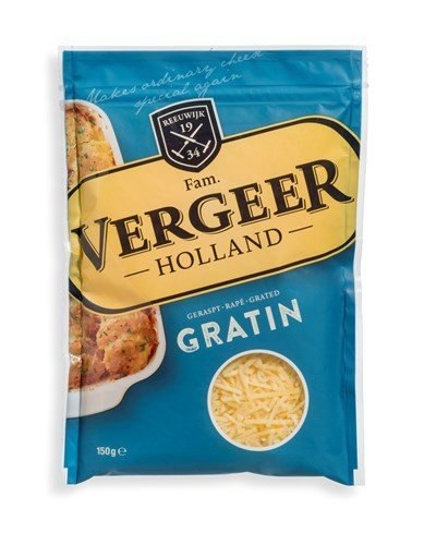 VERGEER GOUDA FROMAGE RAPE GRATIN 15X150GR
