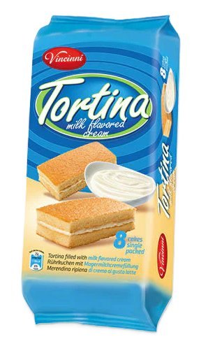 VINCINNI TORTINA FOURREE A LA CREME AU LAIT 12X200GR