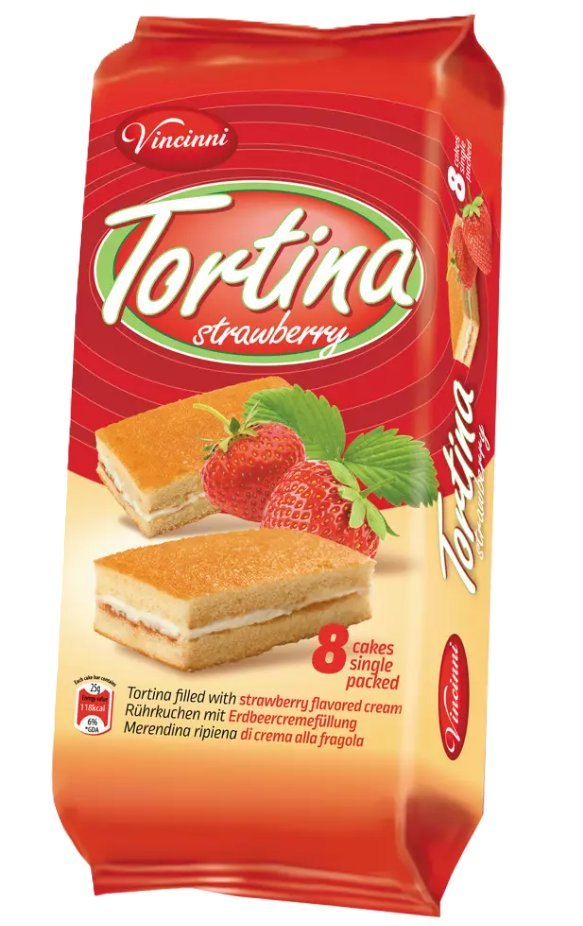 VINCINNI TORTINA FRAISE 12X200GR