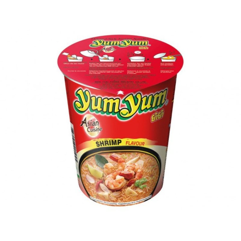 YUM YUM NOUILLES SHRIMP CUP 12X70GR