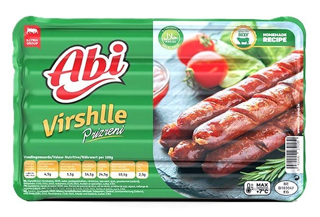ABI SAUCISSE DE PRIZRENI AU BOEUF 18X500GR