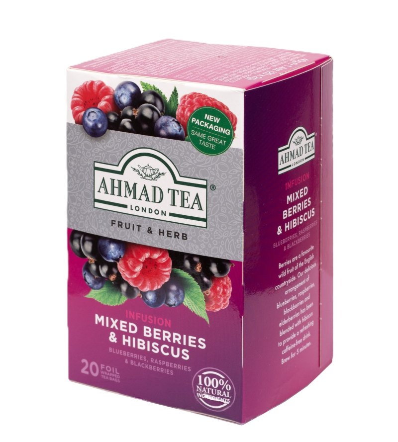 AHMAD TEA MELANGE DE BAIES ROUGES ET HIBISCUS THE 6X(20X2GR)