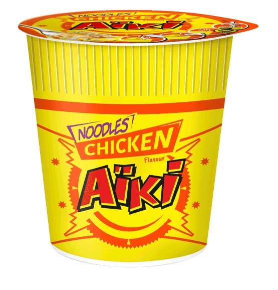 AIKI NOODLES CUP POULET 8X68GR