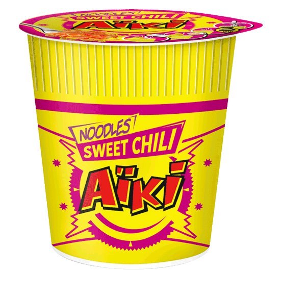 AIKI NOODLES CUP SWEET CHILI 8X68GR