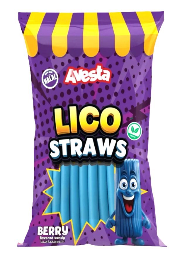 AVESTA LICO STRAWS BERRY 12X70GR