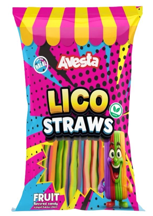 AVESTA LICO STRAWS FRUIT 12X70GR