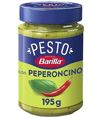 BARILLA SAUCE PESTO AVEC BASILIC ET PIMENT 12X195GR