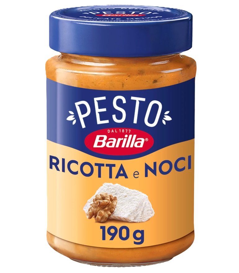 BARILLA SAUCE PESTO AVEC FROMAGE RICOTTA ET NOIX 12X190GR