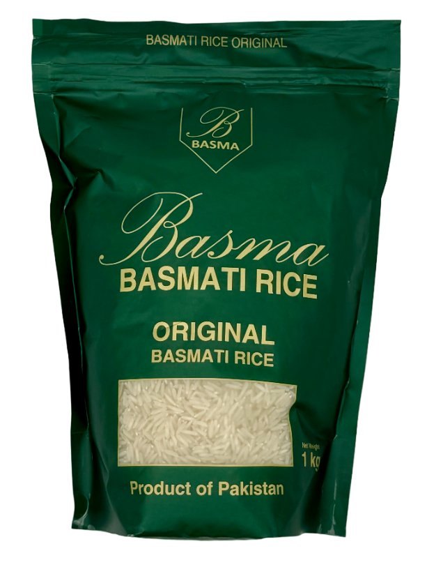 BASMA RIZ BASMATI VERT ORIGINAL 12X1KG