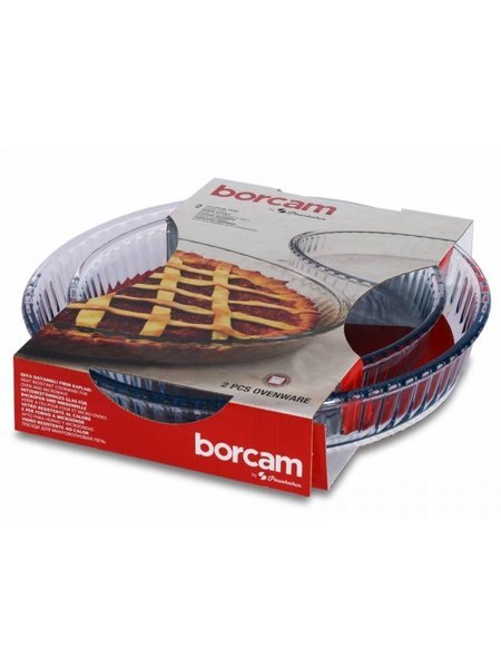 BORCAM VERRE MOULE A TARTE 2X(2X4670CC) - 159022