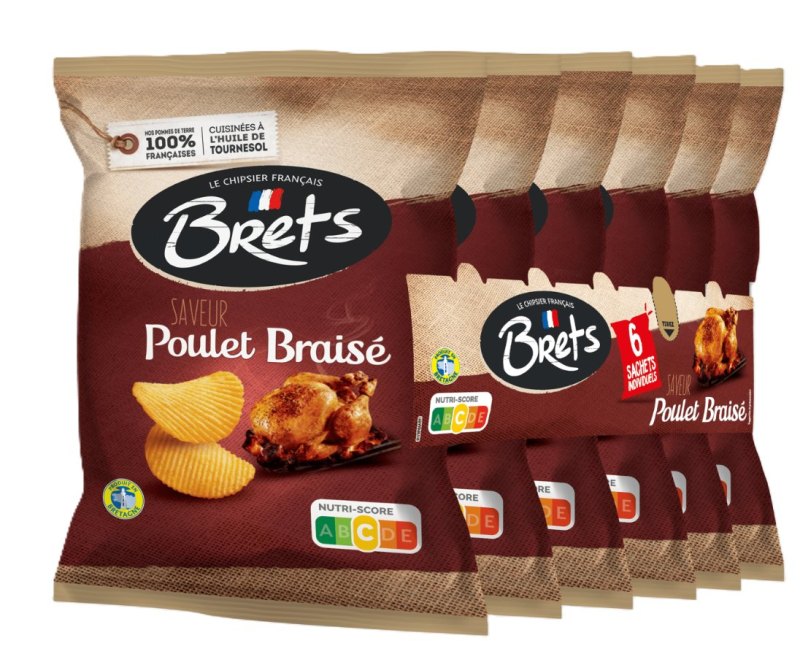 BRETS POULET BRAISE 16X(6X25GR)
