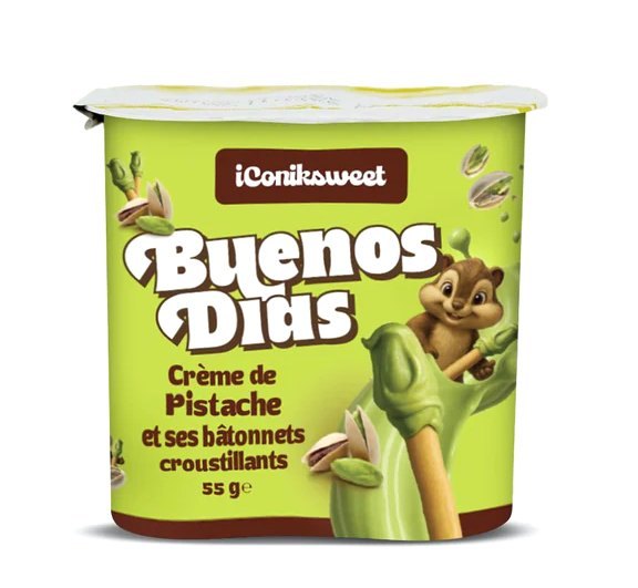 BUENOS DIAS CREME DE PISTACHE ET BATONNETS 24X55GR