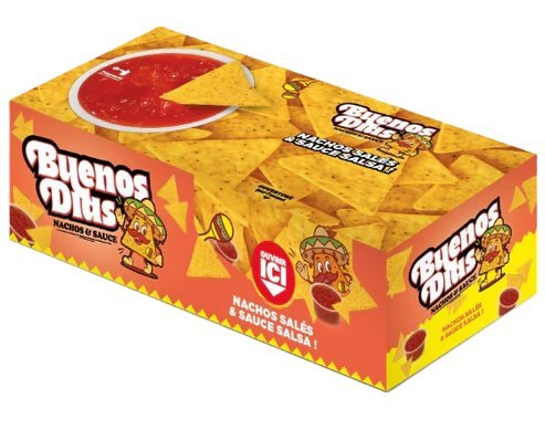BUENOS DIAS NACHOS ET SAUCE SALSA 16X155GR