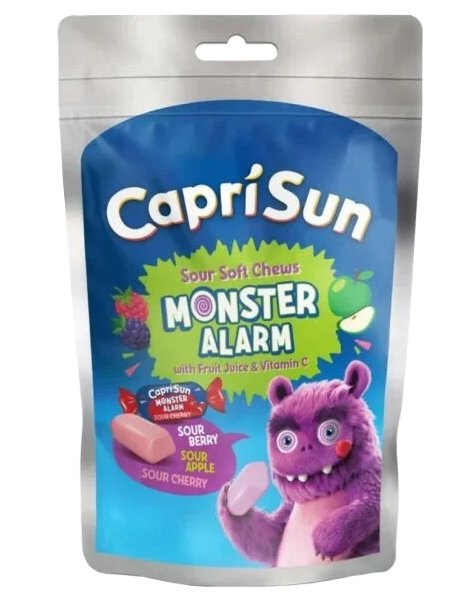 CAPRI SUN SOUR SOFT CHEWS BERRY APPLE CHERRY 12X147GR