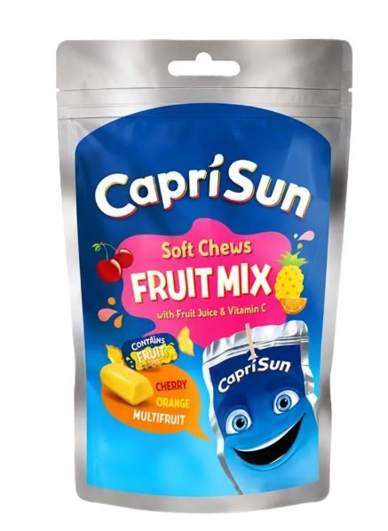 CAPRI SUN SOUR SOFT CHEWS FRUIT JUICE VITAMIN C 12X147GR