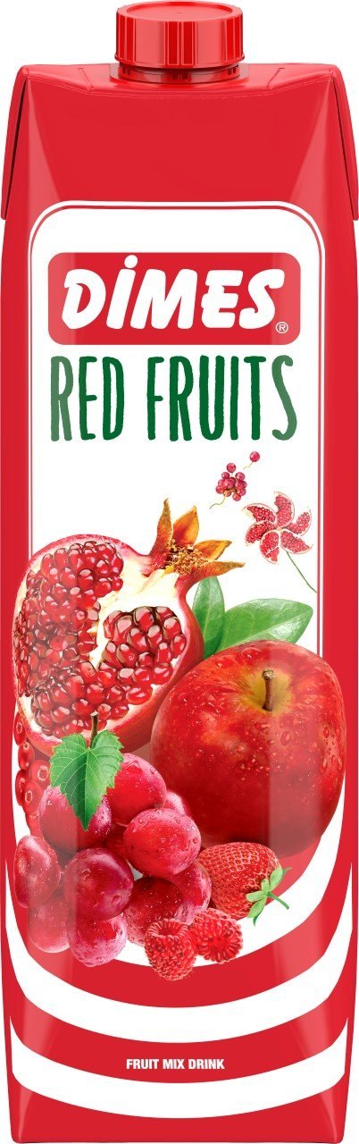 DIMES 12X1LTR JUS DE MELANGE DE FRUITS ROUGES