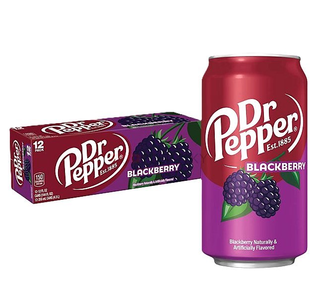 DR PEPPER BLACKBERRY 12X355ML