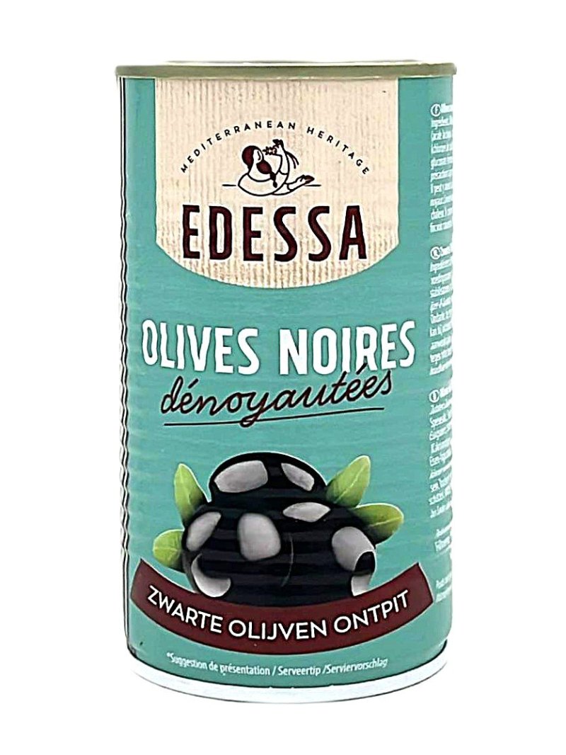 EDESSA OLIVES NOIRES DENOYAUTEES 26/29 12X350GR