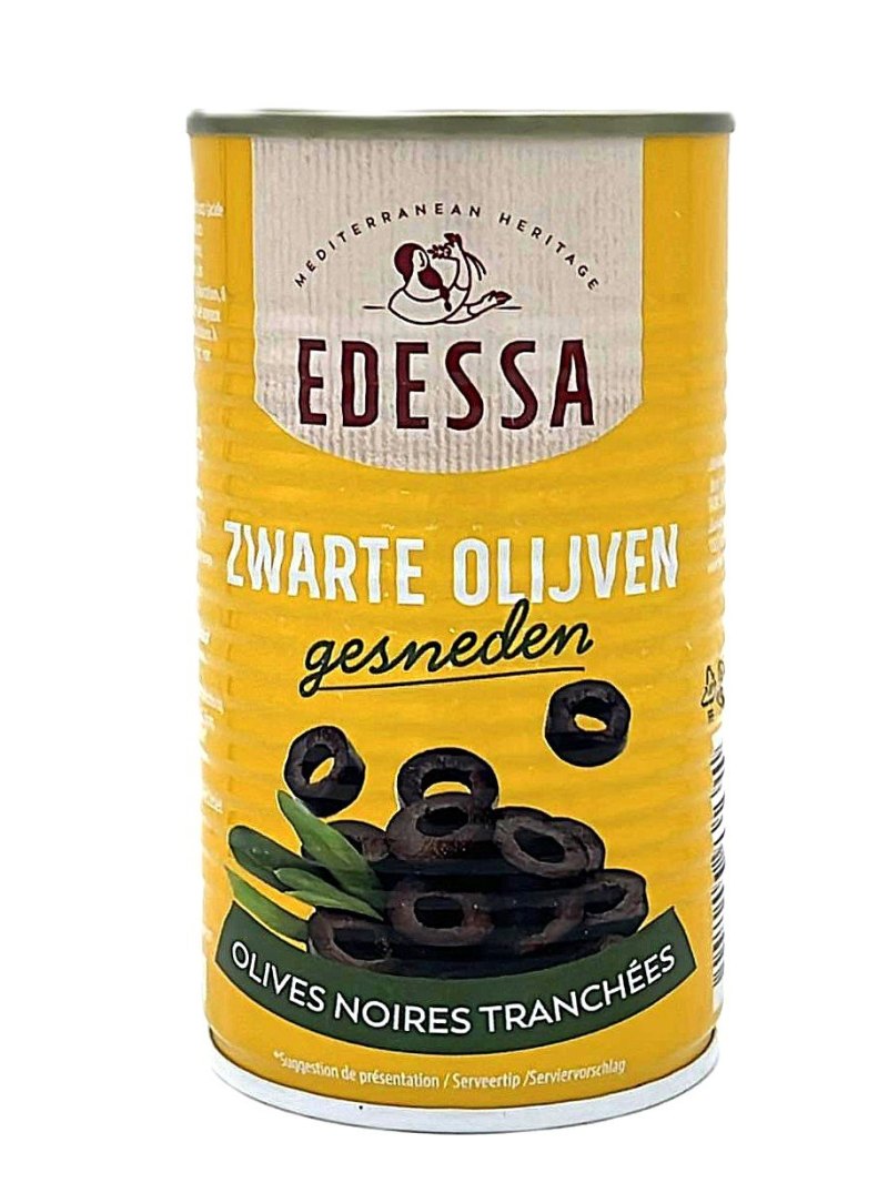 EDESSA OLIVES NOIRES EN TRANCHES 26/29 12X350GR